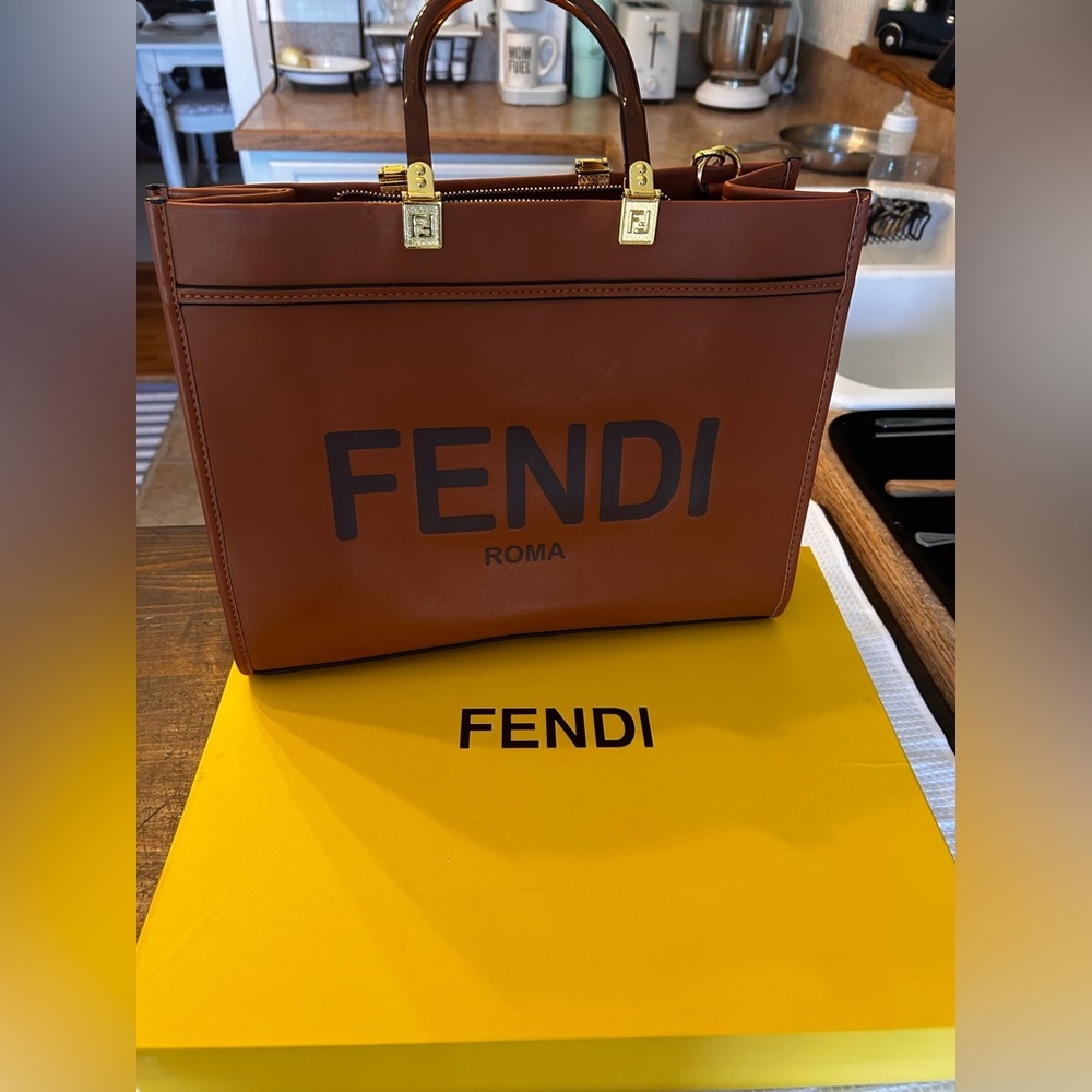 Brown Leather Tote Bag